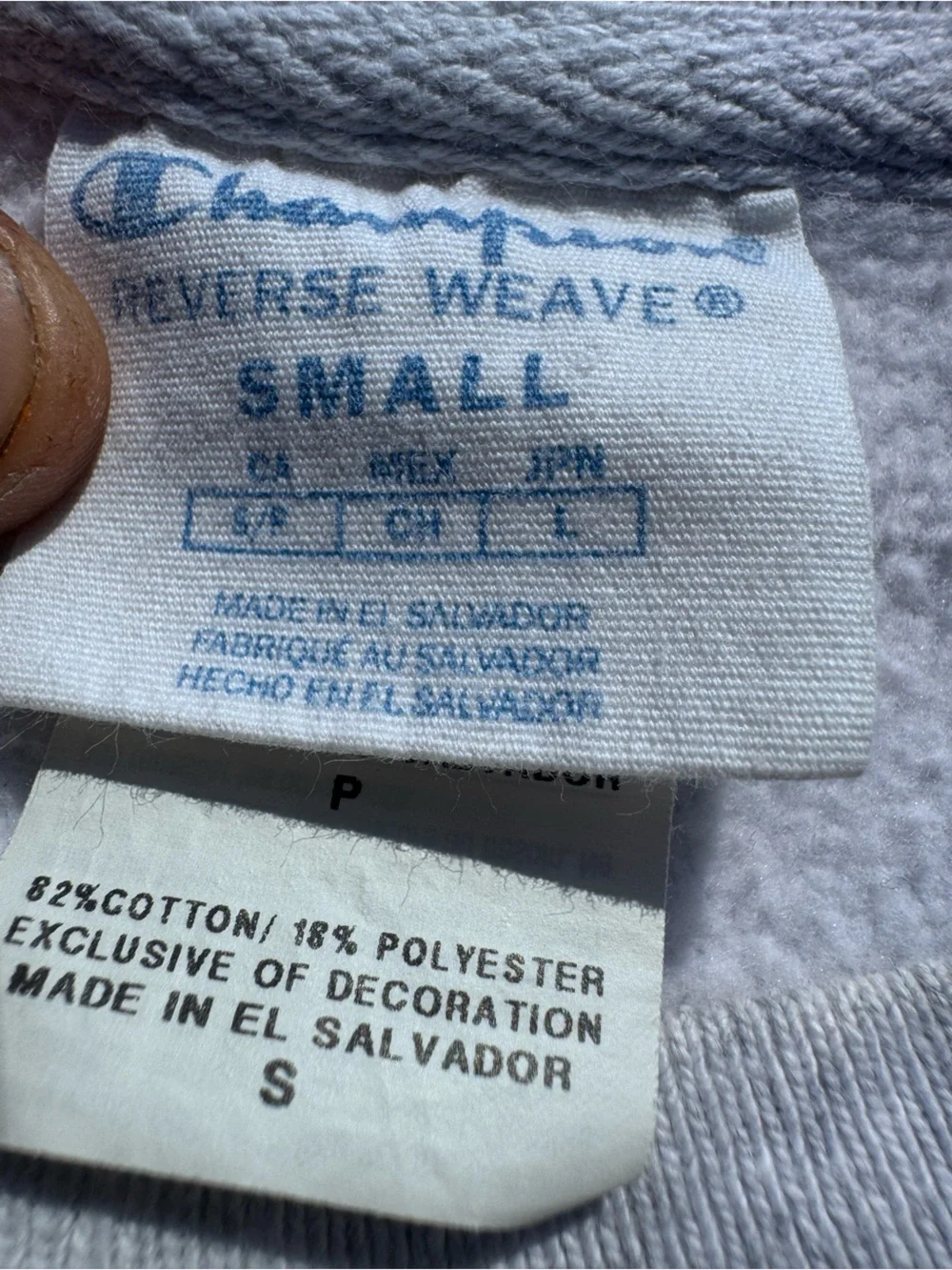 Champion Seaside Crewneck Sweatshirt - Light Gray size S